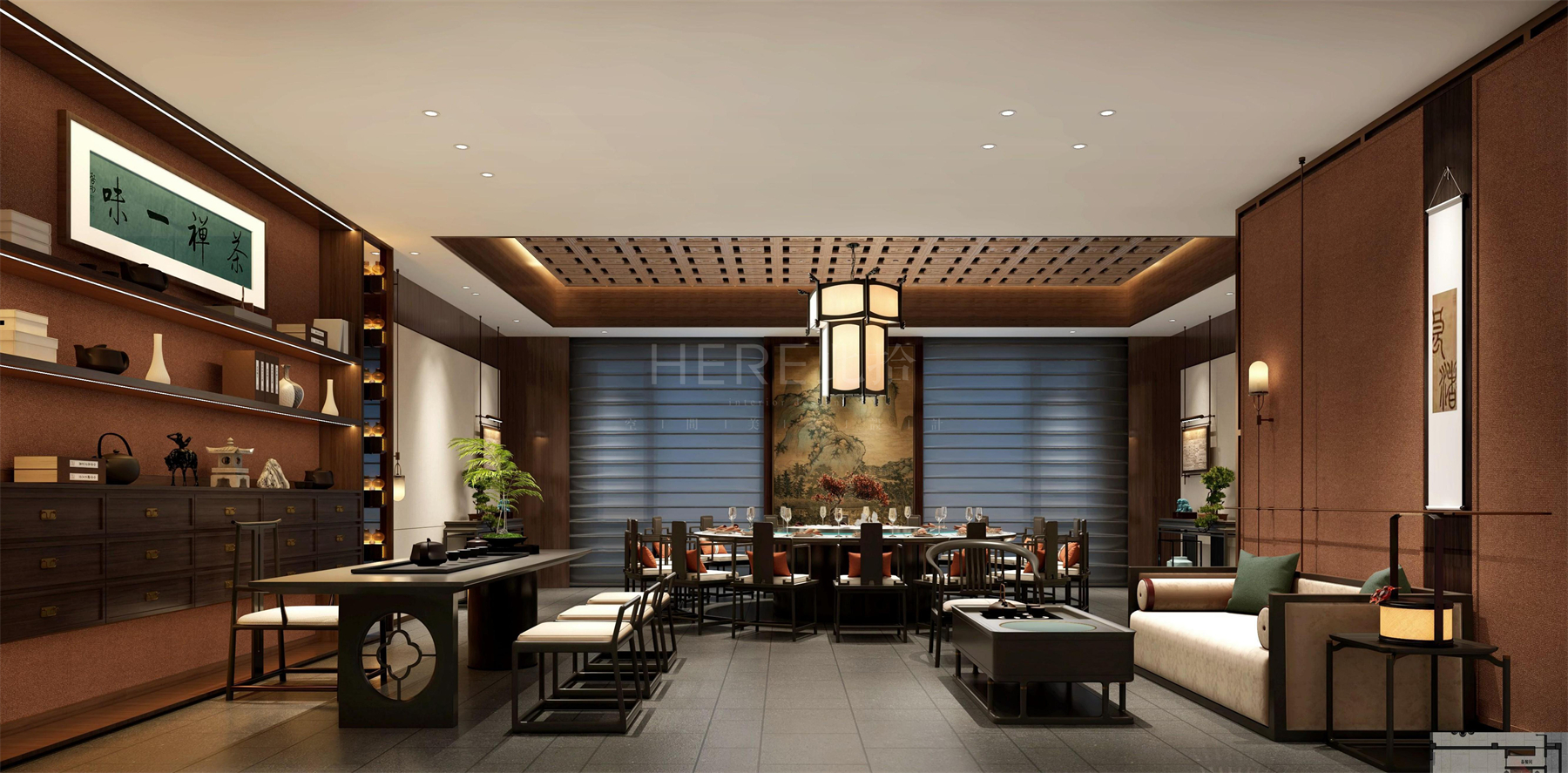 山东·青岛粤仙画宴餐饮会所设计