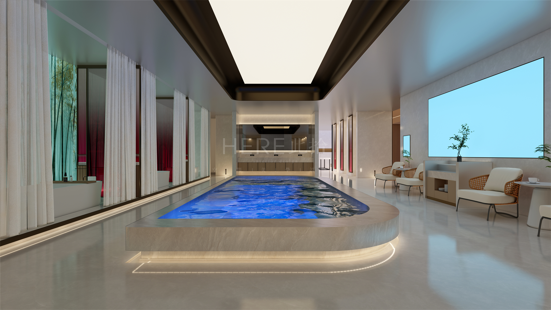 山东·聊城云上后海汤泉足道装修设计